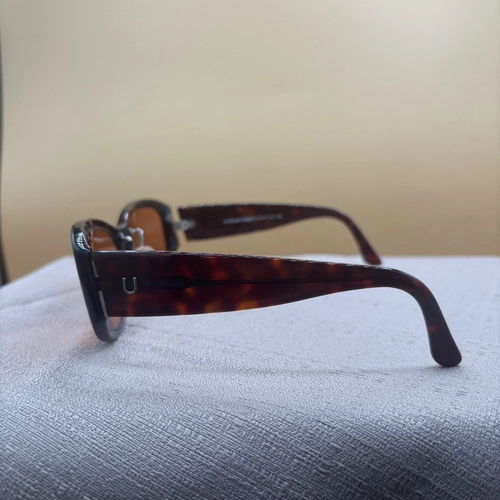 Emanuel Ungaro Vintage Tortoise Sunglasses Amber Lens Made in Italy 4007 7002